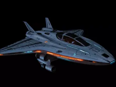 SpaceShip 3D model by mawenzhi999