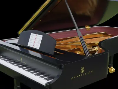 3D Piano Organ 3D model