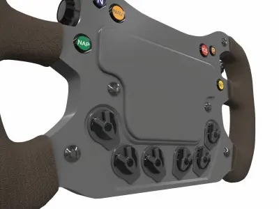 Car f1 steering wheel 1 min 3D model