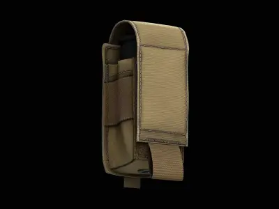 40mm pouch Low-poly 3D model