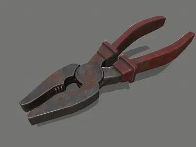 nippers pliers Low-poly 3D model
