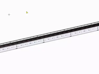 Modular conveyor stainless steel 3D model
