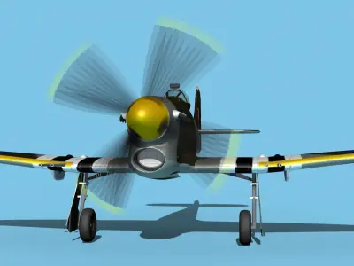 Hawker Hawker Tempest MK1 V06 3D model