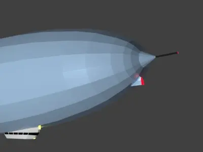 Dirigible airship 3D model
