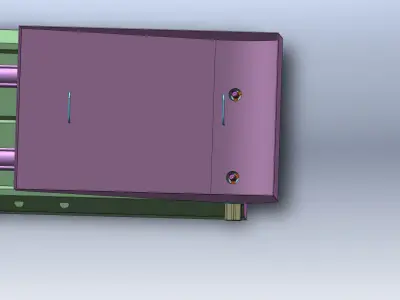 Liquid filling cylinder valve mechanism  3D model