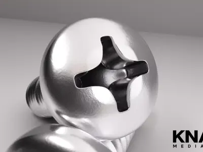 M3 Phillips Head Screw Premium PBR Industrial Kitbash Asset 3D model