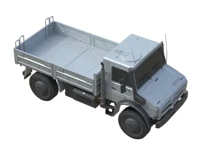 Mercedes Unimog U4023  Low-poly 3D model