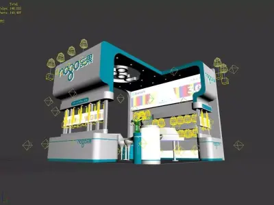 Exhibition - Area - 6X6-3DMAX2009-1 3D model