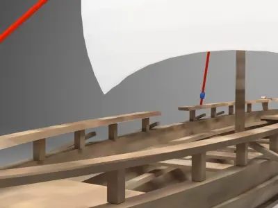 Viking ships  3D model