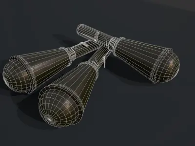 WW2 Soviet Hand Grenade RPG-6 - 4K PBR Low-poly  Low-poly 3D model