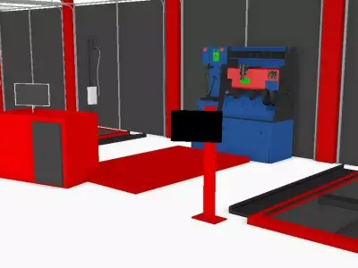 Car Garage 3d Model 3D model