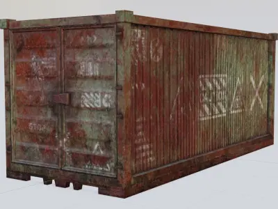 CARGO CANTINERS GAME READY Low-poly 3D model