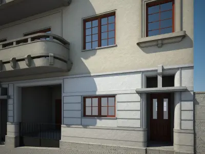 Apartment Building 13 3D model