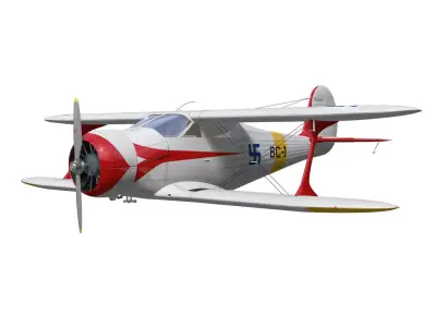 Beechcraft Model C17L Staggerwing 3D model