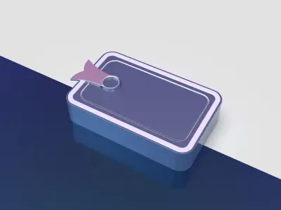Tin Box Metal Packaging 3D model