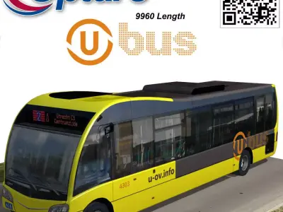Optare Solo SR U-OV bus Low-poly 3D model