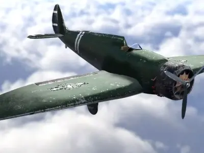 Boeing 1934 Low-poly 3D model