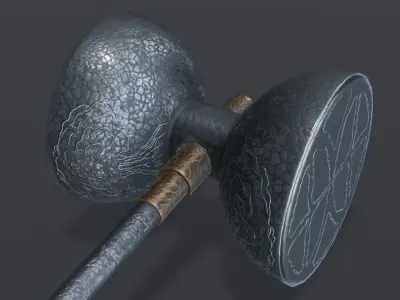 Hammer 06 Low-poly 3D model