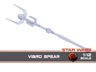 Vintage Vibro Spear 1-12 Scale Blackseries 3D print model