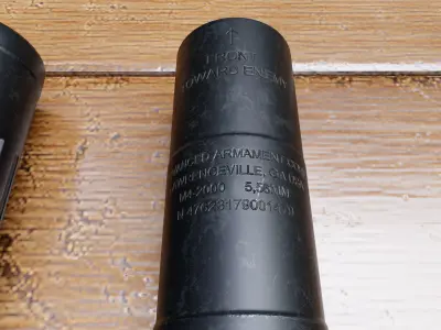 M4-2000 suppressor Free low-poly 3D model