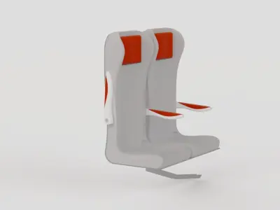 TRAIN SEAT 3D model