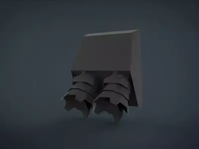 human engine Free low-poly 3D model