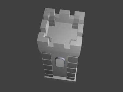 LowPolyTower tower Free low-poly 3D model