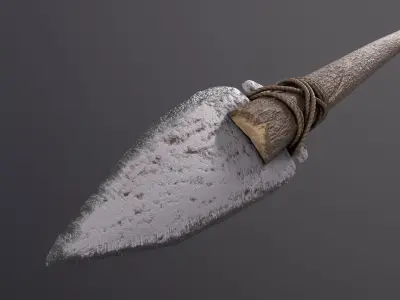 Rock Spear Low-poly 3D model