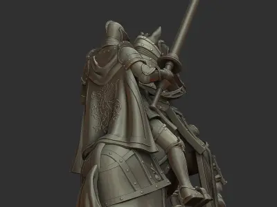 Knight Chess Piece - 3D print miniature model 3D print model