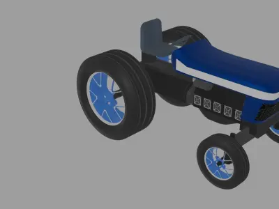 TRACTOR Low-poly 3D model buy