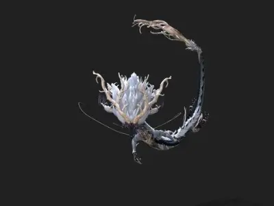 260 frames of Flying Sky Animation Low-poly 3D model