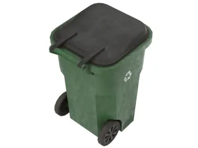 Garbage Container 1 Lowpoly Low-poly 3D model
