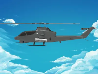 Bell AH-1 Cobra 3D model get