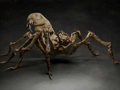 Spider creature 3D model
