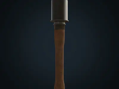 M24 Grenade WW2 Low-poly 3D model