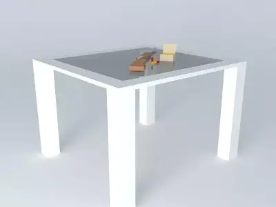 Shotgun on a table Free 3D model