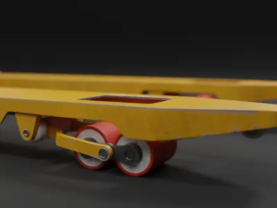 Pallet Jack Rigged 3D model