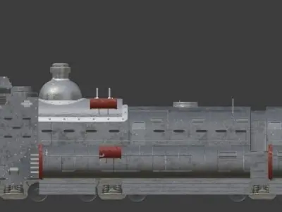 Train Iron Fortress 3D model