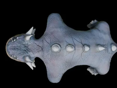 Monster Creature Fishmo Low-poly 3D model