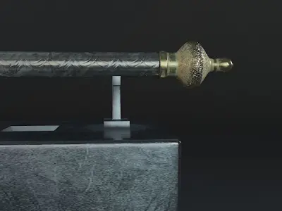 Bhuj ancient Indian  weapon  3D model