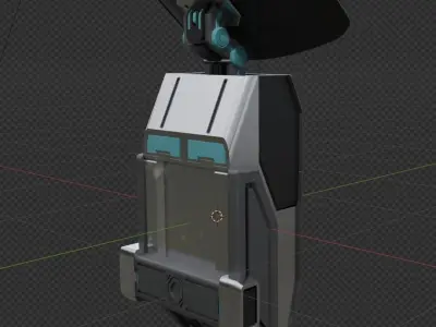 Sci-fi Console 3D model buy