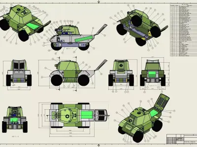 VEHICULO  SCOUT RC  CON ESP32 CAM 3D print model by fhg2025