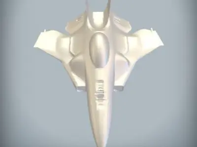 Futuristic Stealth Fighter Jet 3D Model for Games Visuals 3D model
