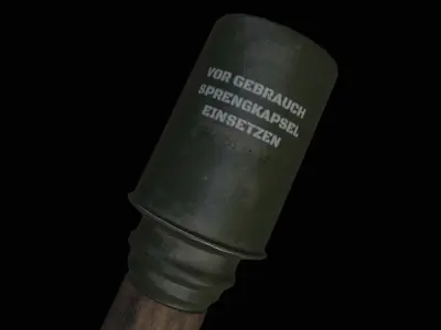 German M24 Grenade Low-poly 3D model