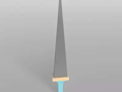 Lowpoly Sword 008 Free low-poly 3D model