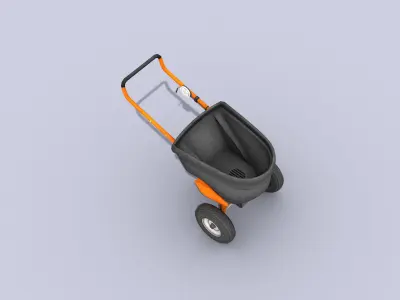 Lawn Spreader Low-poly 3D model