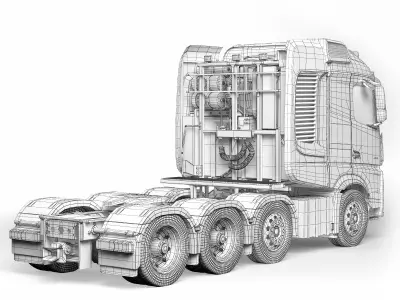 Mercedes-Benz Arocs 4163 8x4 2020 3D model
