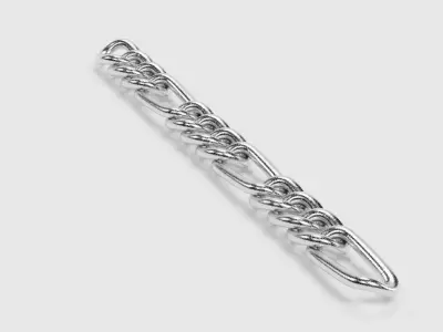 Link Chain V2 - Steel Figaro Proof  3D model