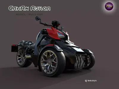 CanAm Ryker Bulldog - PBR Low-poly 3D model