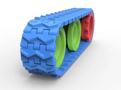 Track for toy models 3D print model